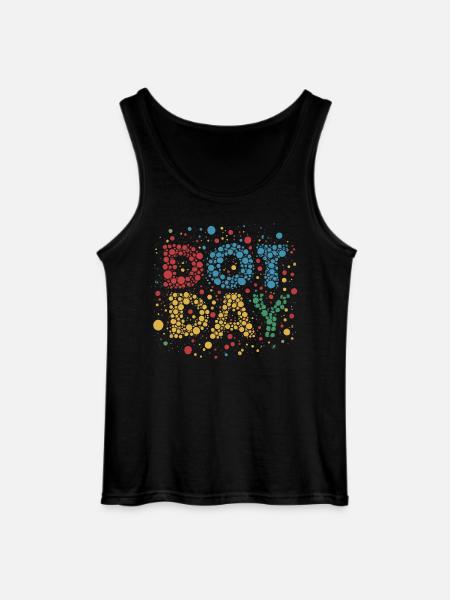 DOT DAY - Gildan Men’s Tank Top - black