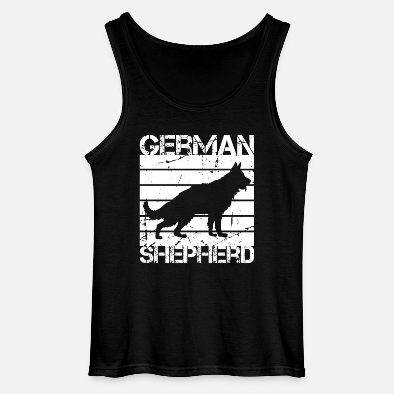 Deutscher Schäferhund - Gildan Männer Tank Top - Schwarz