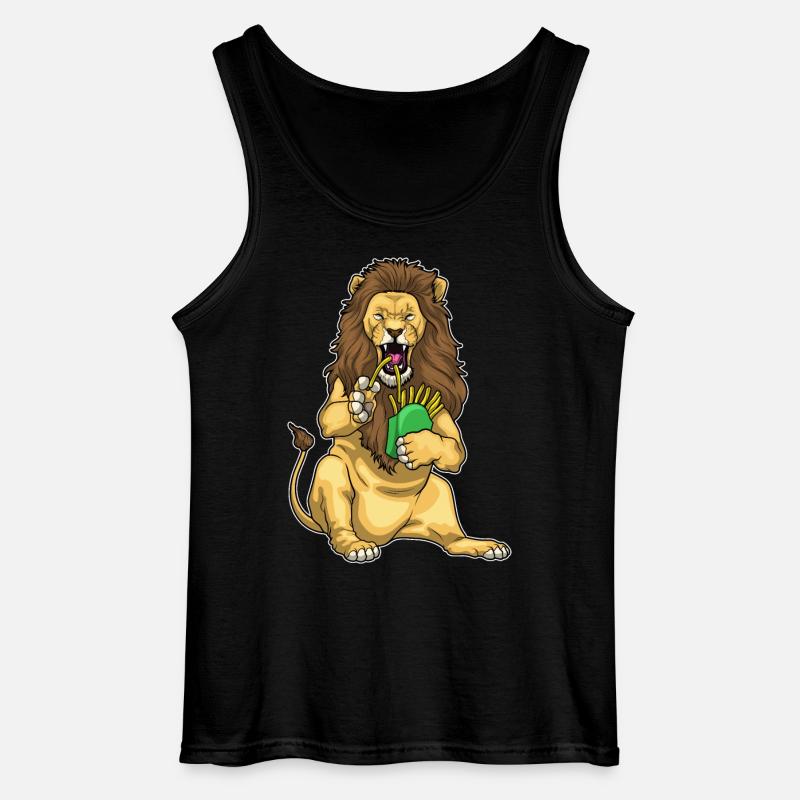 Frites Lion - Débardeur Gildan Homme - noir