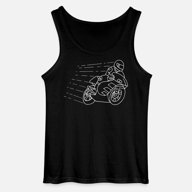 Das Gespenst des Bikers - Gildan Männer Tank Top - Schwarz