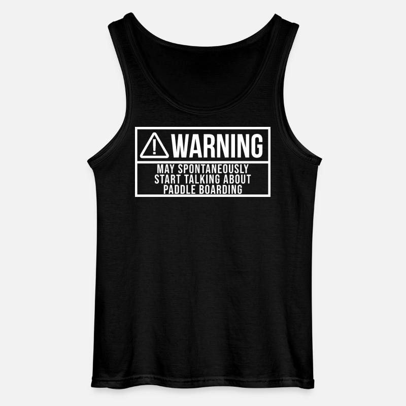Paddleboard - Gildan Männer Tank Top - Schwarz