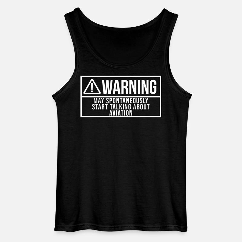 Luftfahrt - Gildan Männer Tank Top - Schwarz