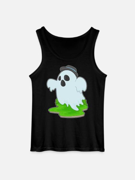 Ghost Halloween Hat - Gildan Men’s Tank Top - black
