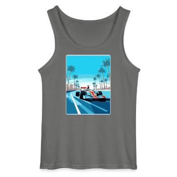 Abu Dhabi Circuit Motorsport Race Uae Travel Card - Gildan Männer Tank Top - Anthrazit - Vorne - AI Model Male 185 dark (185cm)