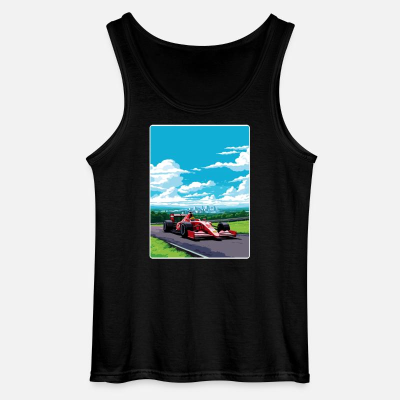 Lebendiges Formel-Rennwagen-Design - Gildan Männer Tank Top - Schwarz