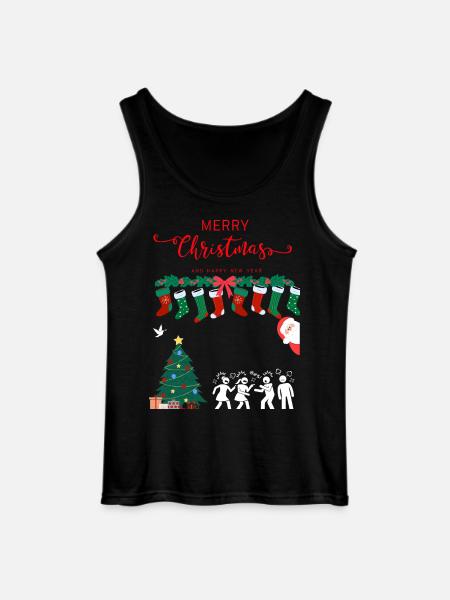 Merry Christmas - Gildan Men’s Tank Top - black