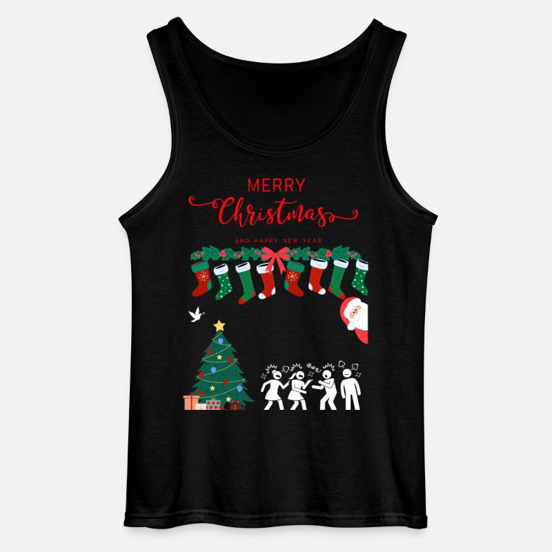 Glædelig jul - Gildan tanktop til mænd - sort