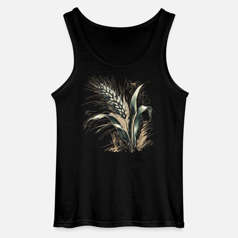 Eine Weizen-Ähre - Gildan Männer Tank Top - Schwarz