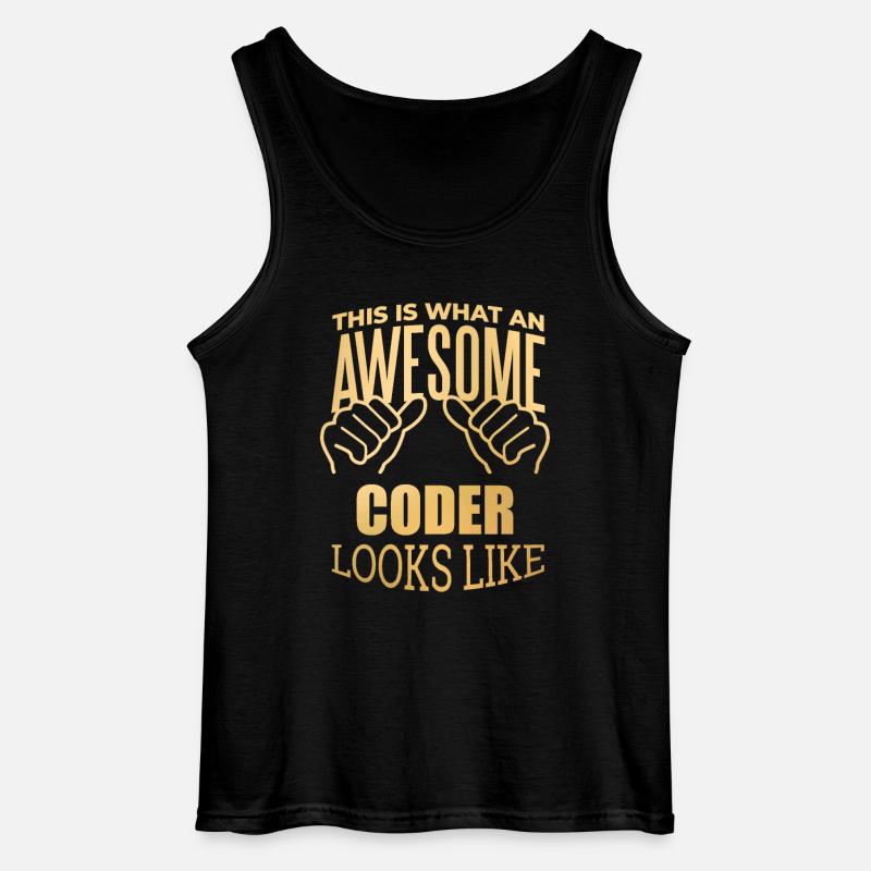 Coding - Gildan Men’s Tank Top - black