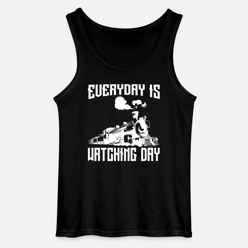 Everyday is Watching Day - Gildan Männer Tank Top - Schwarz