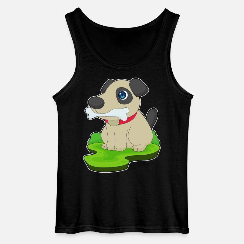 Dog Bones - Gildan Men’s Tank Top - black