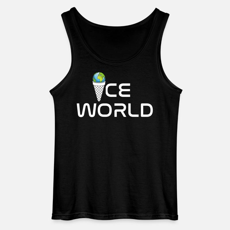 Eiswelt - Gildan Männer Tank Top - Schwarz