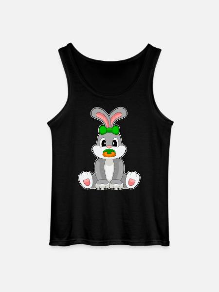 Bunny Baby Pacifier - Gildan Men’s Tank Top - black