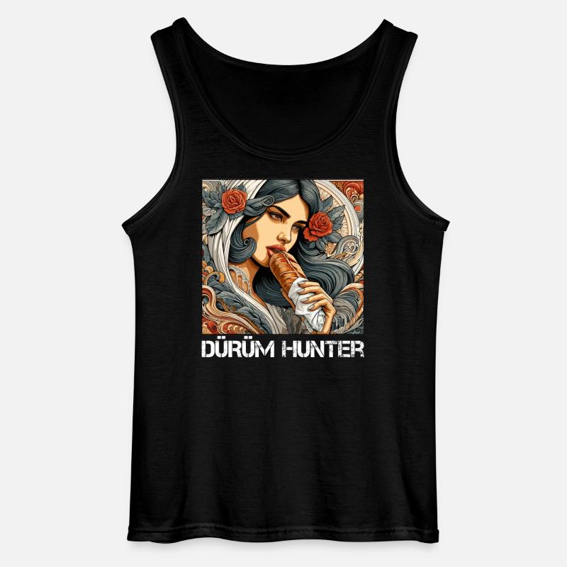 Dürüm Jäger Kebab Geschenk - Gildan Männer Tank Top - Schwarz