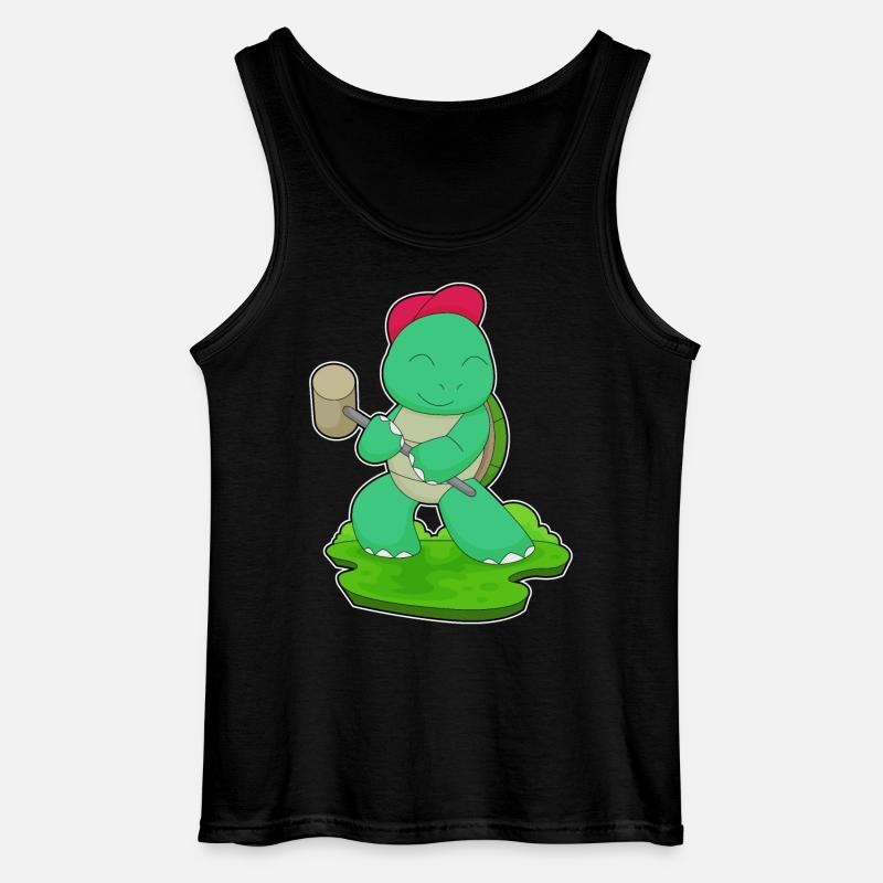 Schildkröte Hammer - Gildan Männer Tank Top - Schwarz