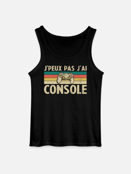I can't I have Console - Gildan Men’s Tank Top - black