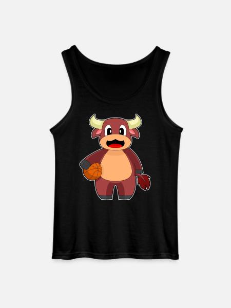 Taurus Basketball Player Basketball - Gildan Men’s Tank Top - black