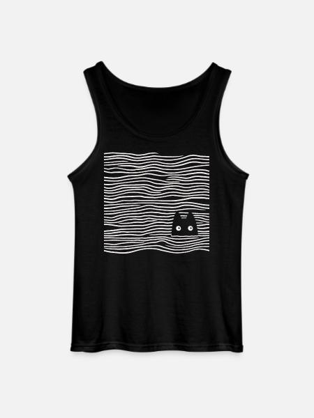 Chat dans la mer - Débardeur Gildan Homme - noir