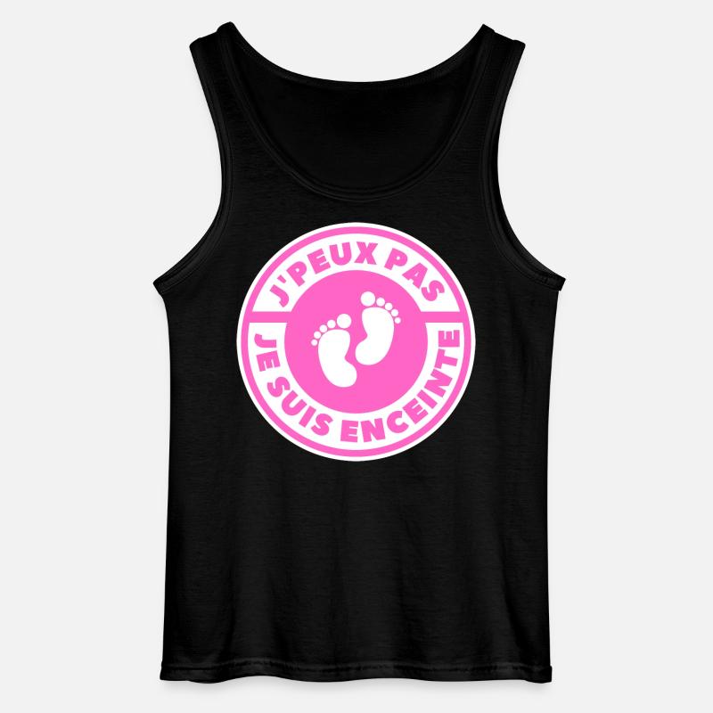 Ich kann nicht, ich bin schwanger - Gildan Männer Tank Top - Schwarz