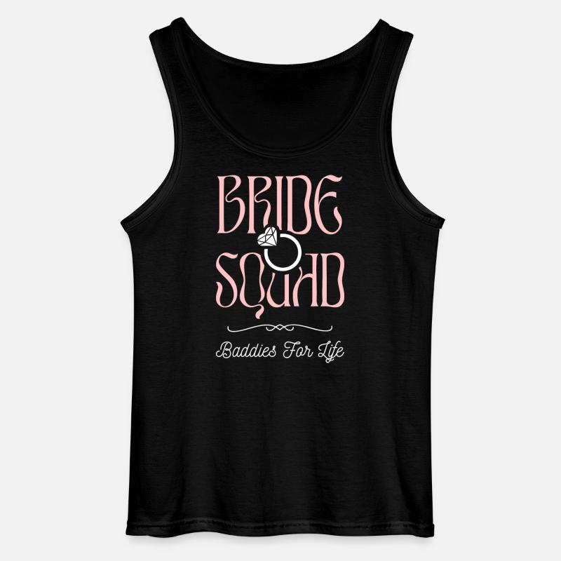 Bride Squad - Hen Crew - Gildan Men’s Tank Top - black