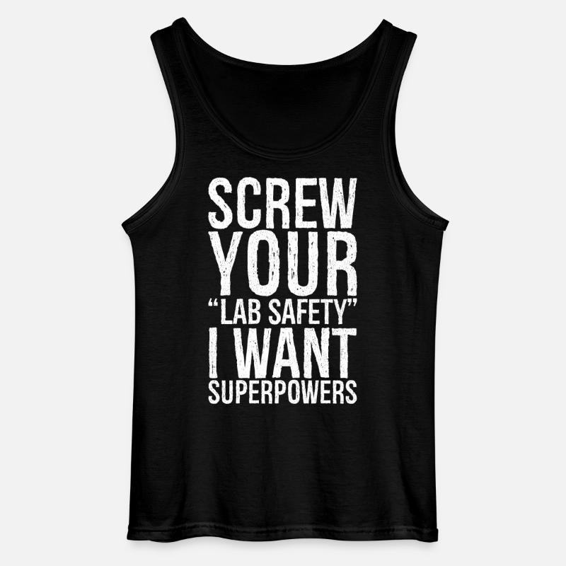 screw your lab safety - Gildan Männer Tank Top - Schwarz