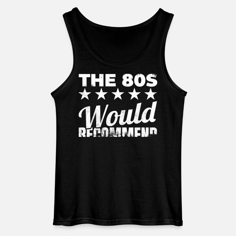 Die 80er würde ich empfehlen - Gildan Männer Tank Top - Schwarz