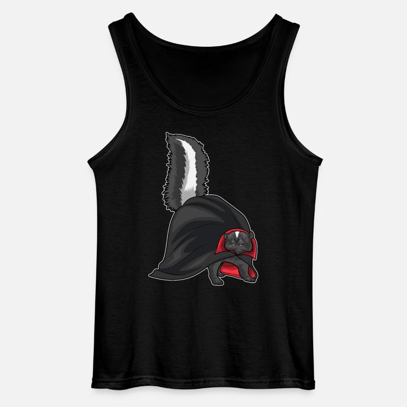 Skunk Halloween Vampire - Gildan Men’s Tank Top - black