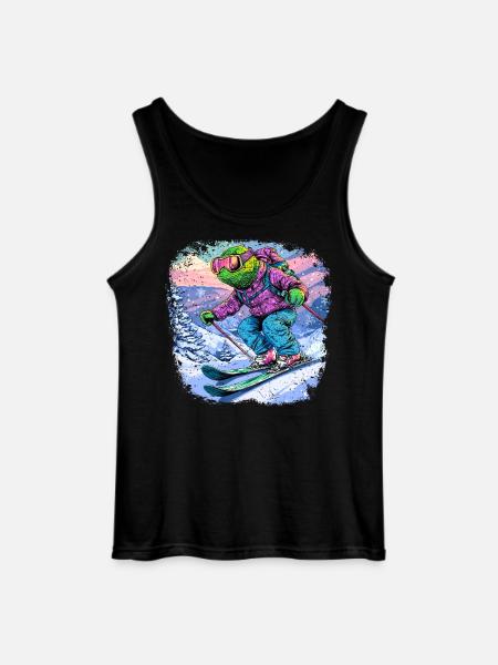 Chameleon Skier / Skier Chameleon - Gildan Men’s Tank Top - black