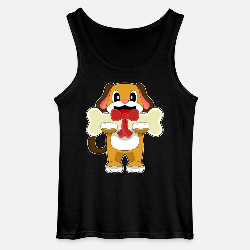 Dog Bones - Gildan Men’s Tank Top - black