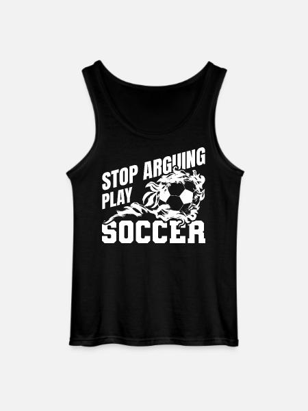 Stop arguing game football - Gildan Men’s Tank Top - black