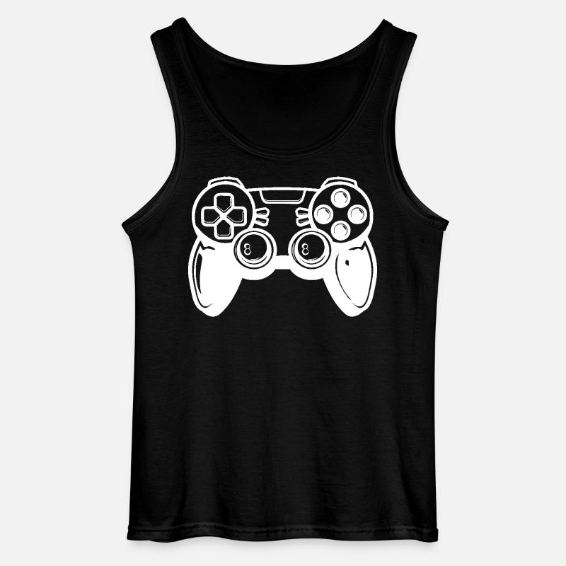 Videogames Controller - Gildan Männer Tank Top - Schwarz