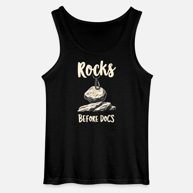 Rocks Before Docs - Gildan Men’s Tank Top - black