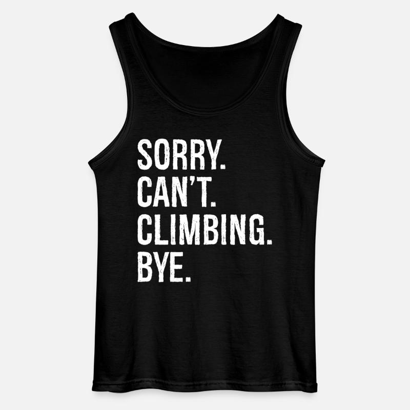 sorry can't climbing bye - Gildan Männer Tank Top - Schwarz