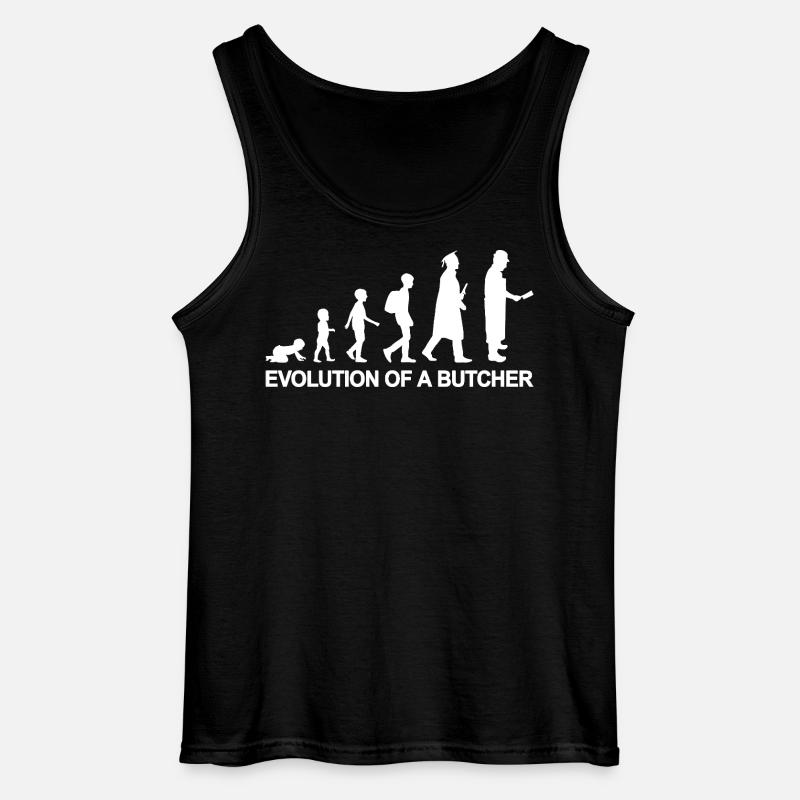 Metzger Evolution - Gildan Männer Tank Top - Schwarz