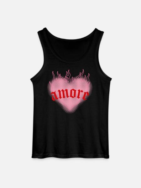 Burning love - Gildan Men’s Tank Top - black