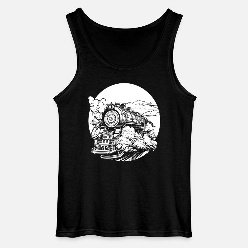 Zug - Gildan Männer Tank Top - Schwarz