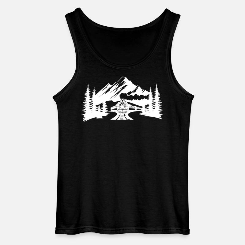 Eisenbahn - Gildan Männer Tank Top - Schwarz