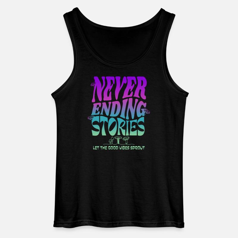Psychedelisches Pilz-Design – Never Ending Stories - Gildan Männer Tank Top - Schwarz