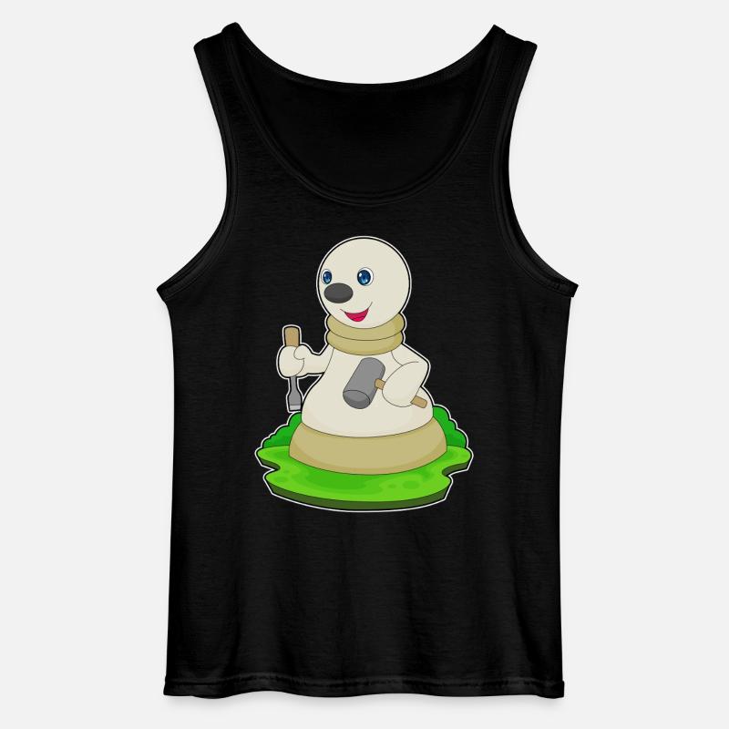 Schachfigur Bauer Schach - Gildan Männer Tank Top - Schwarz
