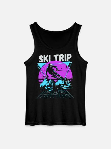 Ski Trip 2026 - Matching Family Snow Skiing - Gildan Men’s Tank Top - black