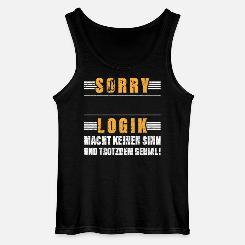 Personalisierbar Beruf Logik Name Geschenk Witzig - Gildan Männer Tank Top - Schwarz