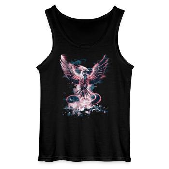 Cyber Phoenix – Digitale Wiedergeburt & Tech-Aufstieg - Gildan Männer Tank Top - Schwarz - Vorne - AI Model Male 185 dark (185cm)