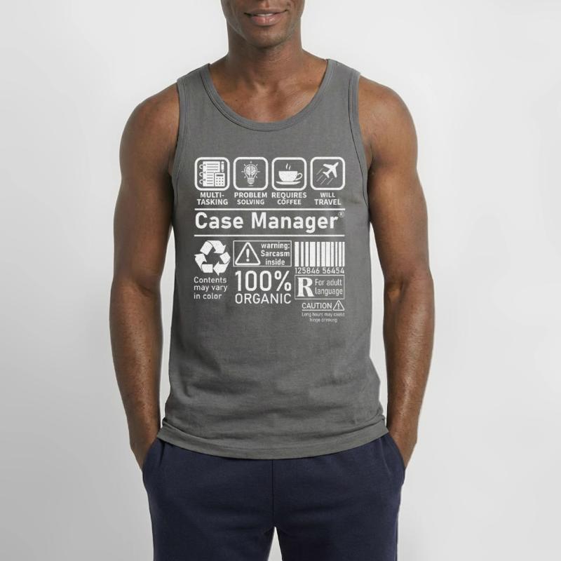 Case Manager multi tasking problem solving Gildan Männer Tank Top