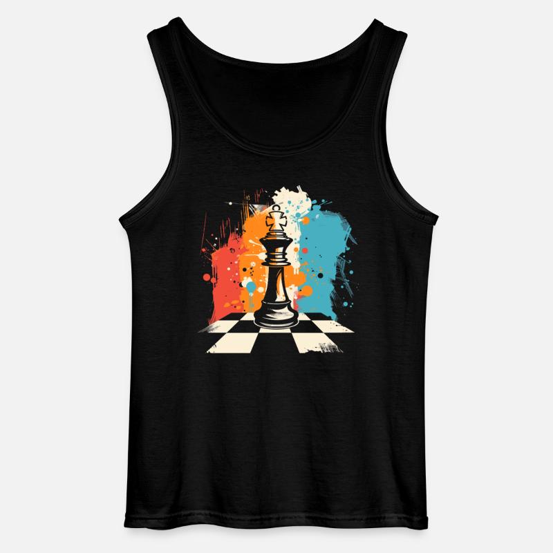 Schachfigur - Gildan Männer Tank Top - Schwarz