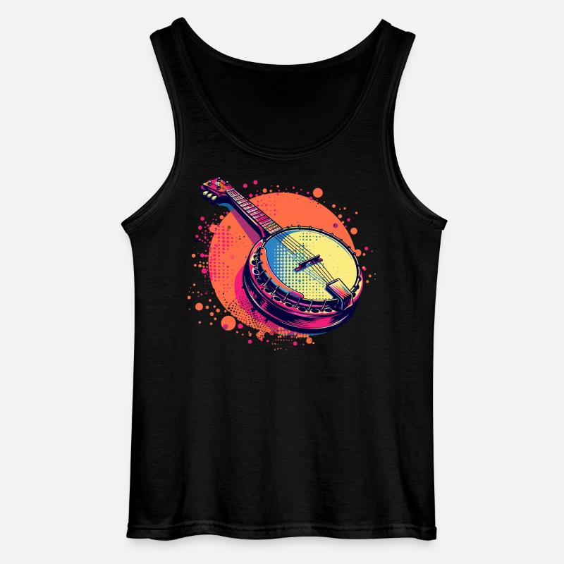 Banjo Comic Look - Gildan Männer Tank Top - Schwarz