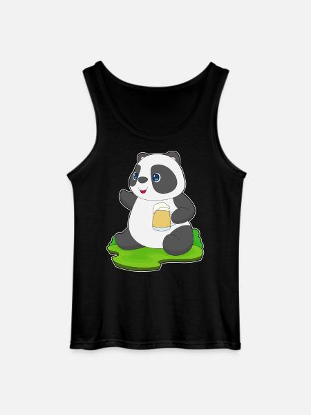 Bière Panda - Débardeur Gildan Homme - noir