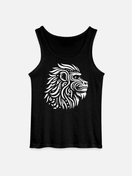 Mandrill tribal - Débardeur Gildan Homme - noir