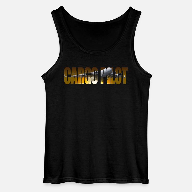 Cargo pilot C-17 - Gildan Männer Tank Top - Schwarz