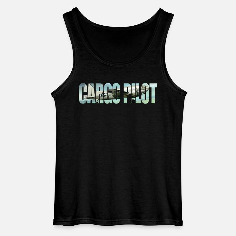 Cargo pilot C-46 - Gildan Männer Tank Top - Schwarz