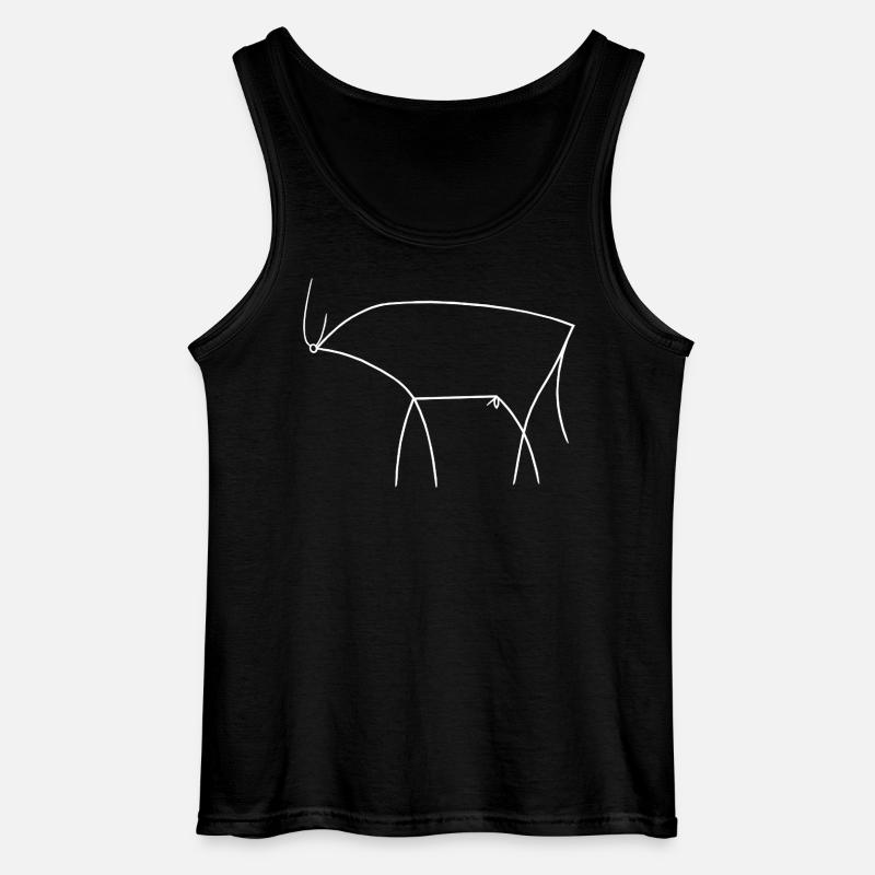 Stier - Gildan Männer Tank Top - Schwarz